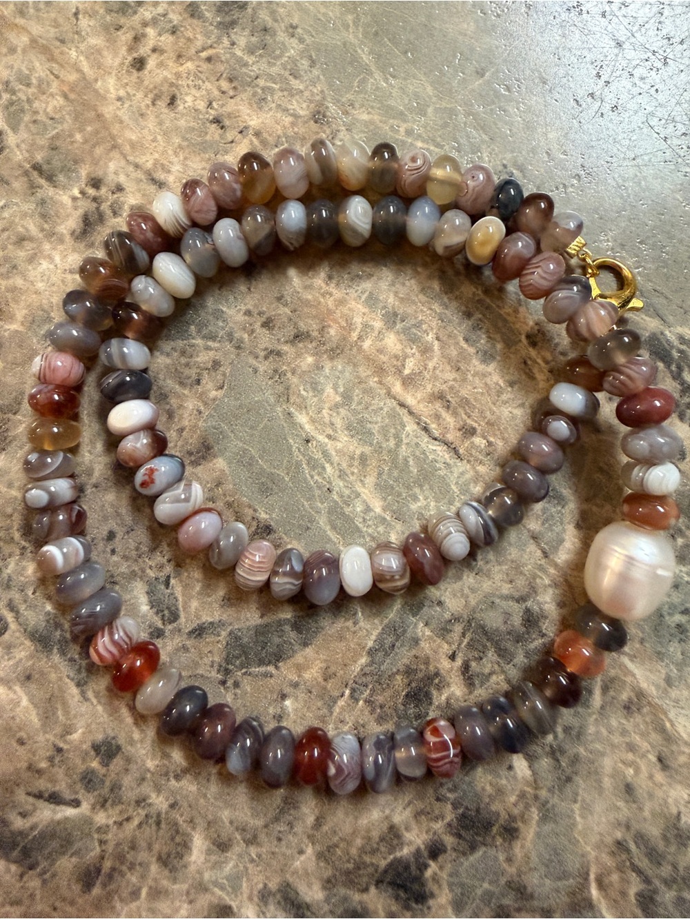 Botswana pearl necklace * not Anthropologie